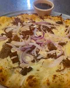 french dipper pizza french dipper pizza